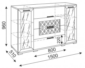 Стенка Тиффани (М 05-05-09-11-12-13-14) (Риннер) в Урае - uraj.mebel-e96.ru