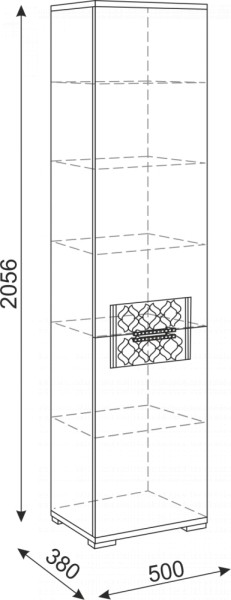 Стенка Тиффани модульная (Риннер) в Урае - uraj.mebel-e96.ru