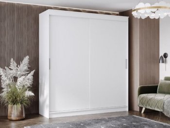 Шкаф-купе 2000 мм Гранд-1 ЛДСП, белый гладкий (Эра) в Урае - uraj.mebel-e96.ru