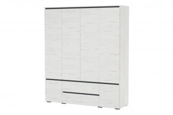 Шкаф 1800 мм 6С2Я 6дв, 2ящ. Гретта крафт белый (Памир) в Урае - uraj.mebel-e96.ru