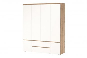 Шкаф 1800 мм 6С2Я 6дв, 2ящ. Гретта крафт золотой (Памир) в Урае - uraj.mebel-e96.ru