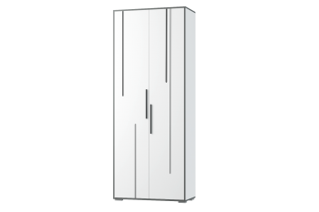 Шкаф 2 дв. Грей (УНИ) (МЛК) в Урае - uraj.mebel-e96.ru