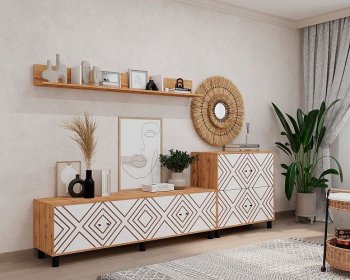 Стенка HYGGE комп.2 ромбы (Мама) в Урае - uraj.mebel-e96.ru