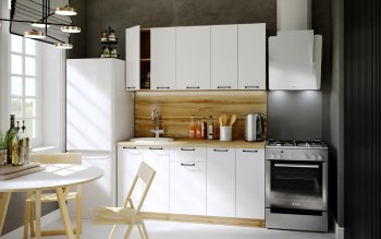 КУхонный гарнитур Хелмер 1600 мм (Сурская) в Урае - uraj.mebel-e96.ru