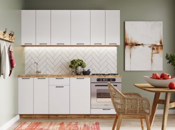 КУхонный гарнитур Хелмер 2000 мм под духовой (Сурская) в Урае - uraj.mebel-e96.ru