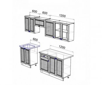 Кухонный гарнитур Хозяюшка 2400 Фисташка (Эра) в Урае - uraj.mebel-e96.ru