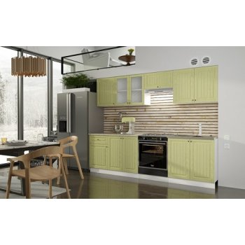 Кухонный гарнитур Хозяюшка 2600 Фисташка (Эра) в Урае - uraj.mebel-e96.ru