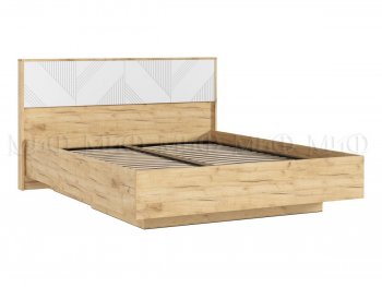 Кровать парящая Ирис крафт/белый (Миф) в Урае - uraj.mebel-e96.ru