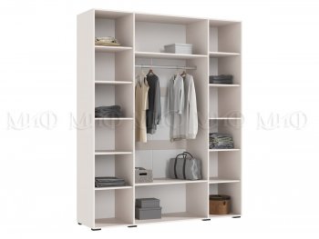 Шкаф 1800 мм Ирис с антресолью кашемир (Миф) в Урае - uraj.mebel-e96.ru