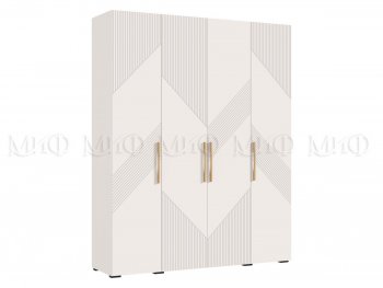 Шкаф 1800 мм Ирис с антресолью кашемир (Миф) в Урае - uraj.mebel-e96.ru