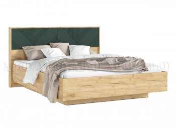 Кровать парящая Ирис крафт/грин с подсветкой (Миф) в Урае - uraj.mebel-e96.ru