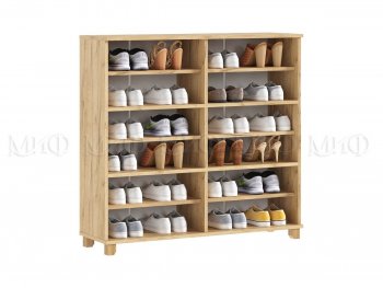 Обувница Ирис крафт/белый (Миф) в Урае - uraj.mebel-e96.ru