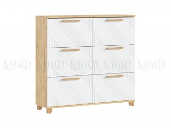 Обувница Ирис крафт/белый (Миф) в Урае - uraj.mebel-e96.ru
