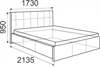 Кровать Изабелла с латами Newtone cacao (ИжМ) в Урае - uraj.mebel-e96.ru