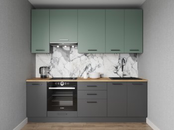 Кухонный гарнитур Изумруд 2400 мм Sanvut в Урае - uraj.mebel-e96.ru