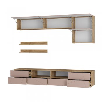Стенка Камелия ГС-01 шарли пинк (БТС) в Урае - uraj.mebel-e96.ru