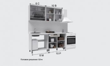 Кухонный гарнитур Кантри 1600 мм (Текс) в Урае - uraj.mebel-e96.ru