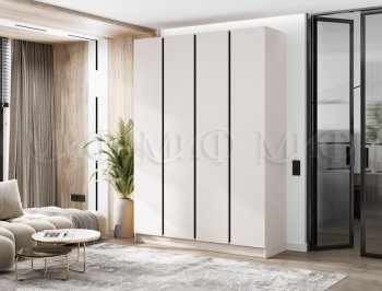 Шкаф 1600 мм 4-х створчатый Келвин кашемир (Миф) в Урае - uraj.mebel-e96.ru