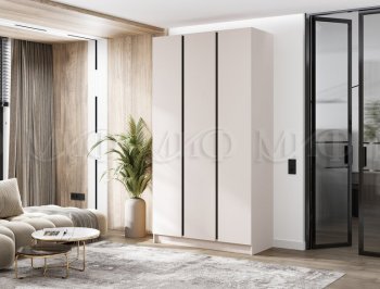 Шкаф 1200 мм 3-х ств. Келвин кашемир (Миф) в Урае - uraj.mebel-e96.ru