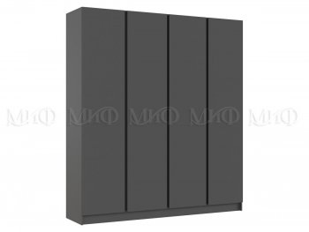 Шкаф 2000 мм 4-х ств. Келвин графит  (Миф) в Урае - uraj.mebel-e96.ru