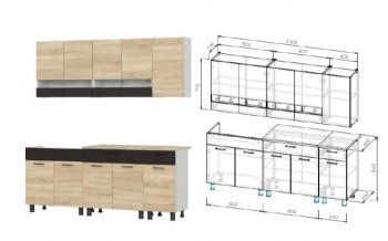 Кухонный гарнитур КГ-2 2000 мм (СВ) в Урае - uraj.mebel-e96.ru