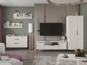 Стенка Кимберли кашемир, модульная (Handis) в Урае - uraj.mebel-e96.ru