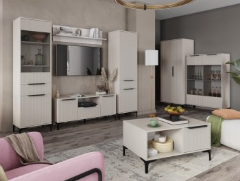 Стенка Кимберли кашемир, модульная (Handis) в Урае - uraj.mebel-e96.ru