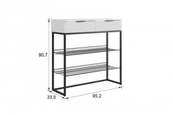 Обувница Классная 1 (графит/графит матовый/золото​​​​​​​) (Мебельсон) в Урае - uraj.mebel-e96.ru