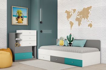 Кровать Клео арт. 010 океан (Диал) в Урае - uraj.mebel-e96.ru