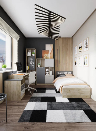 Набор детской мебели Колибри Лофт серый (Текс) в Урае - uraj.mebel-e96.ru