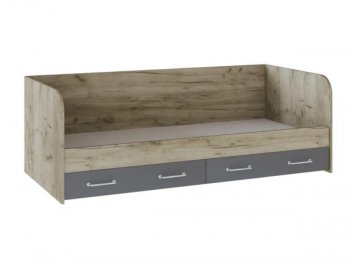 Кровать с ящиками Колибри Лофт дуб серый (Текс) в Урае - uraj.mebel-e96.ru