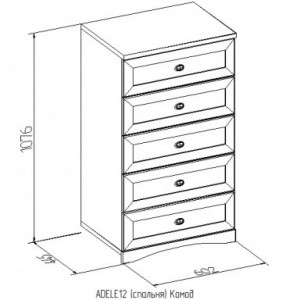 Комод 12 Адель в Урае - uraj.mebel-e96.ru