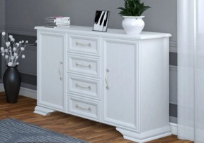 Комод 4ящ.+2дв. ГРАЦИЯ (лак) Белый (БМ) в Урае - uraj.mebel-e96.ru