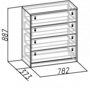 Комод Комфорт 12 в Урае - uraj.mebel-e96.ru