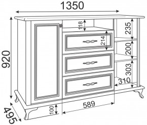 Комод М03 Скарлетт (Риннер) в Урае - uraj.mebel-e96.ru