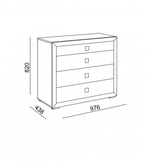 Комод малый Глэдис (модуль 26) в Урае - uraj.mebel-e96.ru