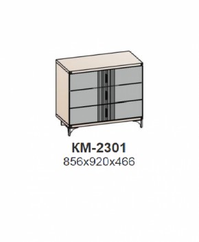 Комод ШЕР Дуб апрель темный/лофт голдэн пэлас (КМ-2301) в Урае - uraj.mebel-e96.ru | фото