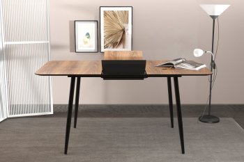 Стол раздвижной КОРСИКА В1 1200/1600 Бискайская сосна (Вудман) в Урае - uraj.mebel-e96.ru