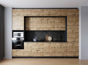 Кухонный гарнитур Крафт 3400 мм (Санвут) в Урае - uraj.mebel-e96.ru