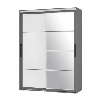 Шкаф-купе 1600 мм Крафт-6 графит (БТС) в Урае - uraj.mebel-e96.ru