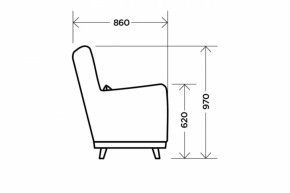 Кресло Интерьерное Antracite в Урае - uraj.mebel-e96.ru