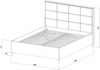 Кровать с подъемным механизмом Мега беж (Лин) в Урае - uraj.mebel-e96.ru