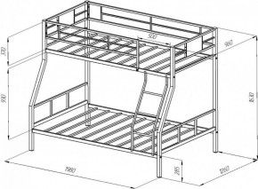 Кровать 2-х ярусная Гранада-1 в Урае - uraj.mebel-e96.ru