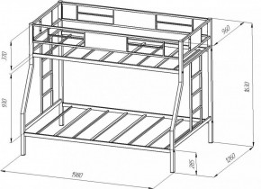 Кровать 2-х ярусная Гранада в Урае - uraj.mebel-e96.ru