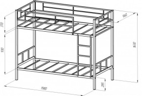 Кровать 2-х ярусная Севилья-2 в Урае - uraj.mebel-e96.ru