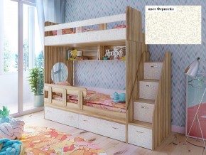 Кровать 2-х ярусная Юниор 1 без бортика (800*1900) в Урае - uraj.mebel-e96.ru