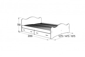 Кровать-7 двойная с 2-мя ящиками (1200*2000) в Урае - uraj.mebel-e96.ru