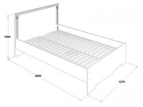 Кровать двойная Ольга 1Н + 2-а ящика (1200*2000) в Урае - uraj.mebel-e96.ru