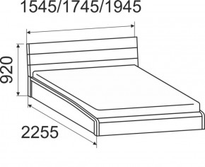 Кровать интерьерная Мальта с подъемным механизмом 1400*2000 в Урае - uraj.mebel-e96.ru