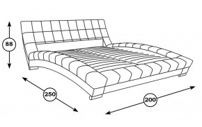 Кровать интерьерная Оливия 1600 (серый) (НиК) в Урае - uraj.mebel-e96.ru